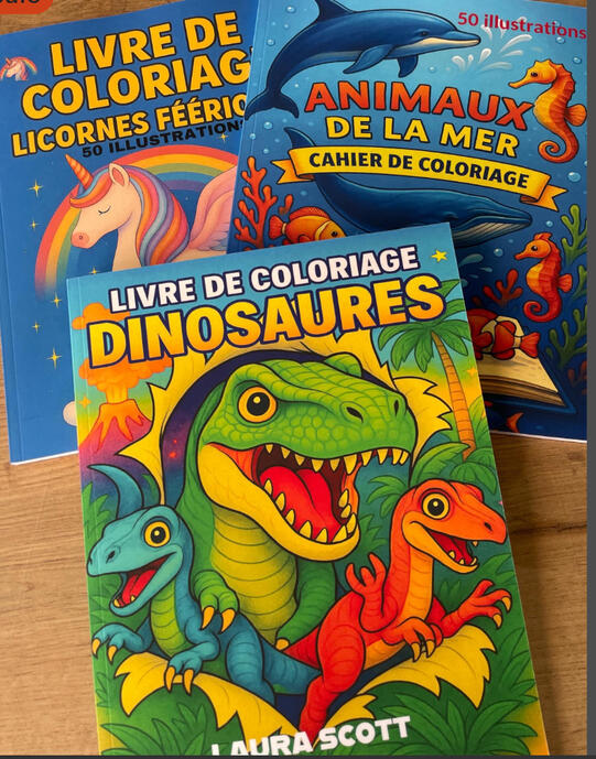 Pack 3 livres de coloriage à télécharger