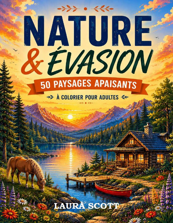 nature et evsion coloriage adulte